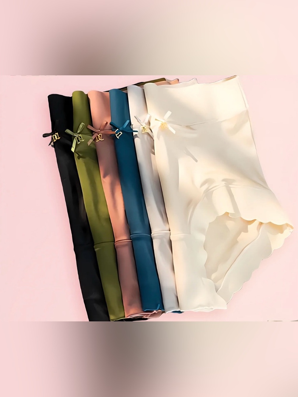 6 Silky High-Waist Hip-Lifting Women's Briefs — Multi Color - Picture 2 of 10